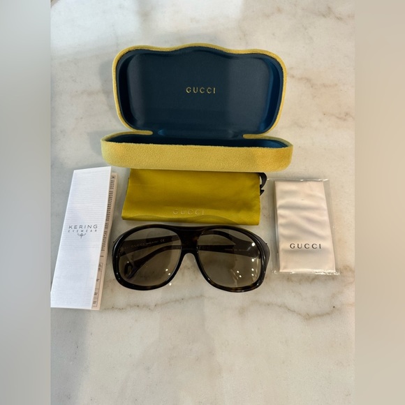 Gucci aviators unisex sunglasses - Picture 1 of 11